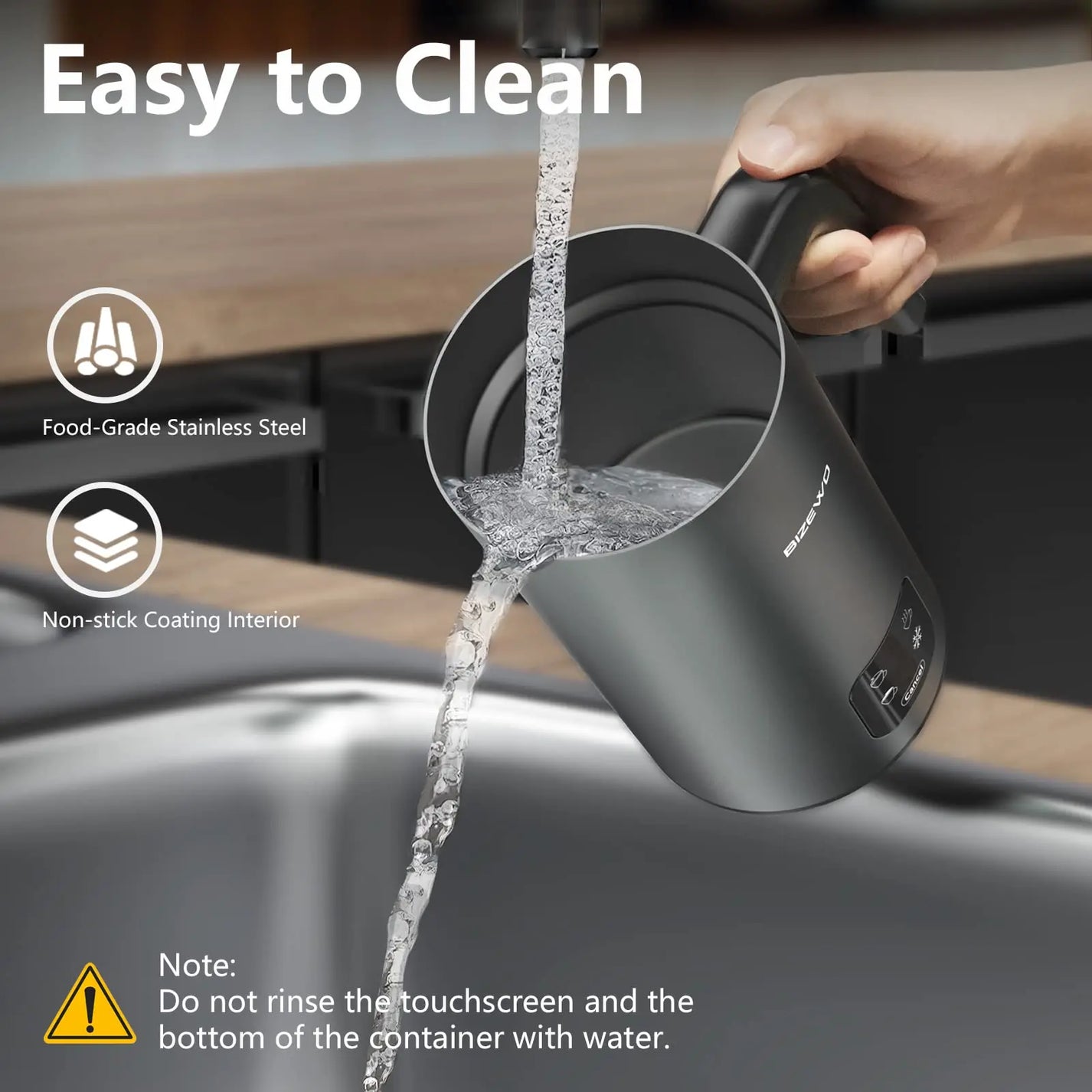 Frother for Coffee, Milk Frother, 4 IN 1 Automatic Warm and Cold Milk